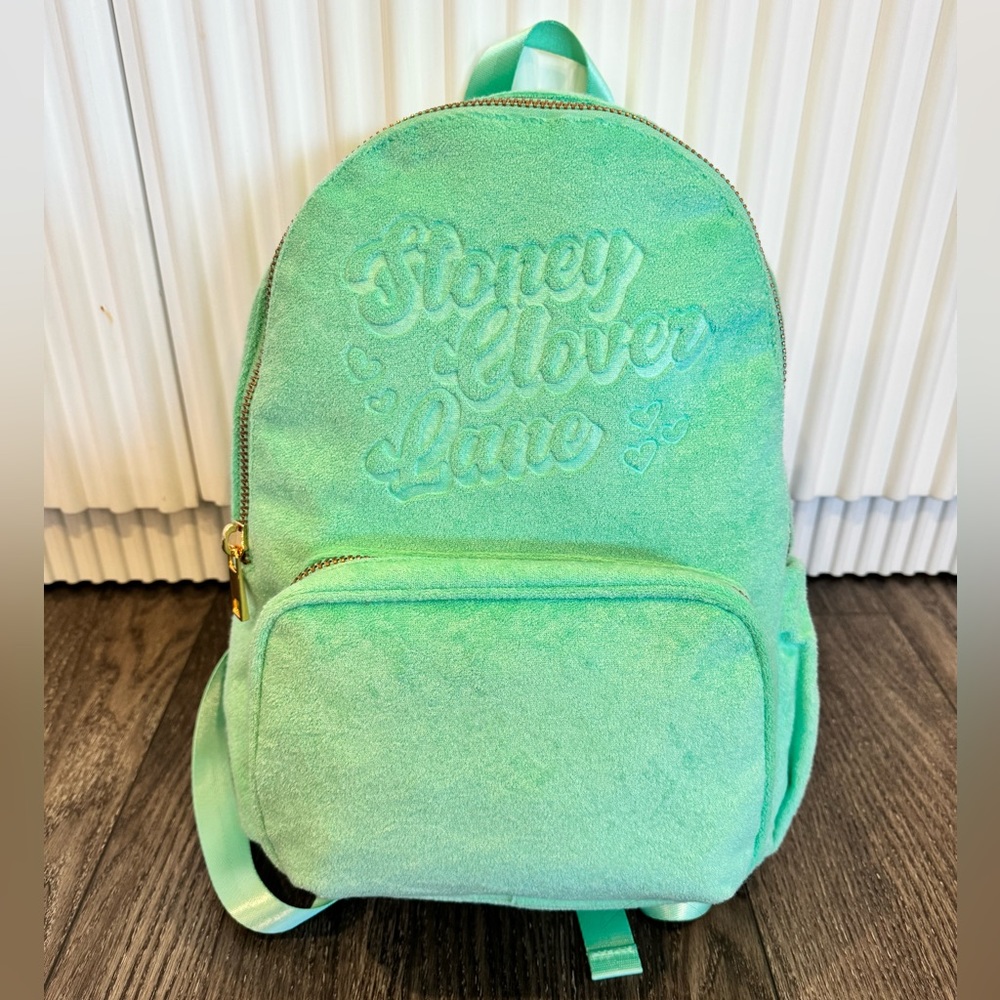 Stoney Clover Lane Mint Green Velvet Mini Backpack
